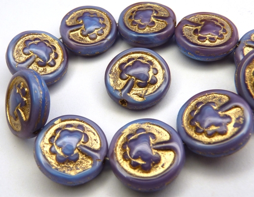 0080230 Blue Raspberry Swirl, Gold decor, Live Tree 10 Pc.-0