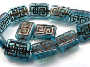 0090030 Aquamarine melee, Copper design 12 Pc.-0