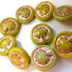 0100095 Opaque Light Green, Copper decor, Live Tree 10 Pc.-0