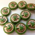 0100097 Opaque Green, Copper decor, Live Tree 10 Pc.-0
