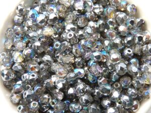 0150135 Crystal Silver Rainbow facet, 4mm. 50 stuks-9493