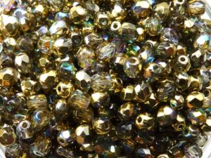 0150161 Crystal Golden Rainbow facet, 4mm. 50 stuks-9498