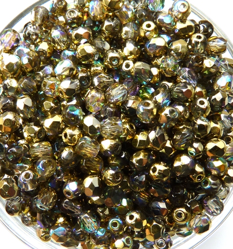 0150161 Crystal Golden Rainbow facet, 4mm. 50 stuks-9498