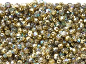 0150161 Crystal Golden Rainbow facet, 4mm. 50 stuks-9499