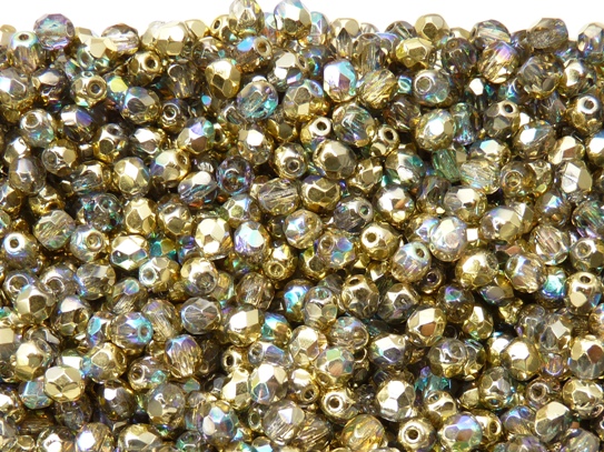 0150161 Crystal Golden Rainbow facet, 4mm. 50 stuks-9499