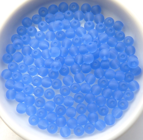 04-R-30040-84110 Matt Sapphire round 4 mm. 150 Pc.-9472