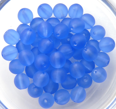06-R-30040-84110 Matt Sapphire Round 6 mm. 50 Pc.-0