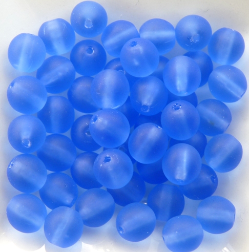 06-R-30040-84110 Matt Sapphire Round 6 mm. 50 Pc.-9372