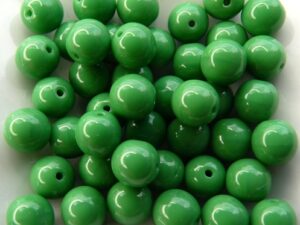 06-R-53230 Opaque Green Round 6 mm. 50 Pc.-9384