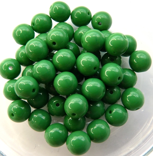 06-R-53230 Opaque Green Round 6 mm. 50 Pc.-0