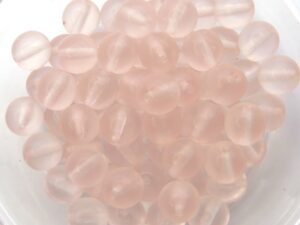 06-R-70110-84110 Matt Rosaline Round 6 mm. 50 Pc.-0