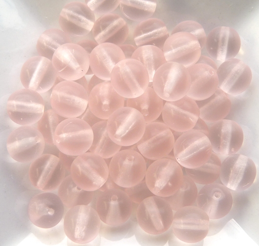 06-R-70110-84110 Matt Rosaline Round 6 mm. 50 Pc.-9395