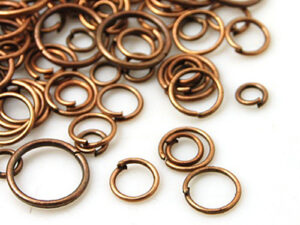 0160048 1 Box Brass Jump Rings, Red Copper color-9128
