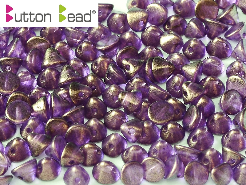 BB-00030-29262 Button Bead® Crystal Golden Touch Magenta 50 Pc.-0 BB-00030-29262 Button Bead® Crystal Golden Touch Magenta 50 Pc.-0