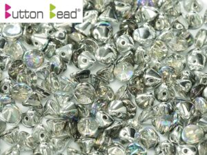 BB-00030-98530 Button Bead® Crystal Silver Rainbow 50 Pc.-0