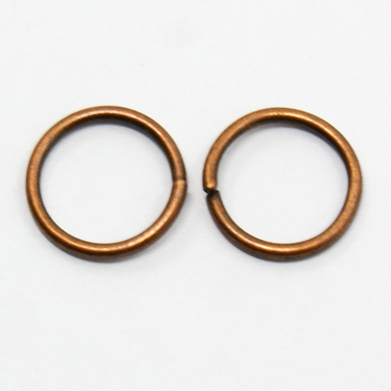 0160048 1 Box Brass Jump Rings, Red Copper color-9129