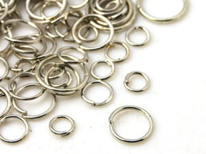 0160047 1 Box Brass Jump Rings, Platinum color-9123