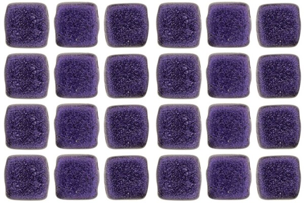 CMT-23980-79021 CzechMates Tile Bead Metallic Suede Purple 25 st.-9149