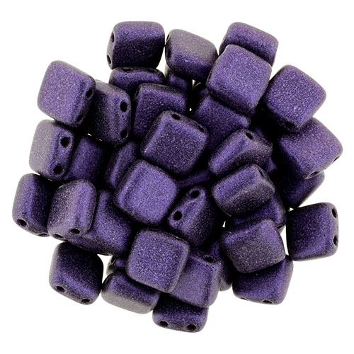 CMT-23980-79021 CzechMates Tile Bead Metallic Suede Purple 25 st.-0 CMT-23980-79021 CzechMates Tile Bead Metallic Suede Purple 25 st.-0