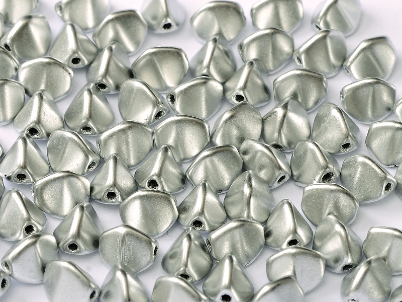 PI-00030-01700 Silky Silver Pinch Beads 10 gram-0