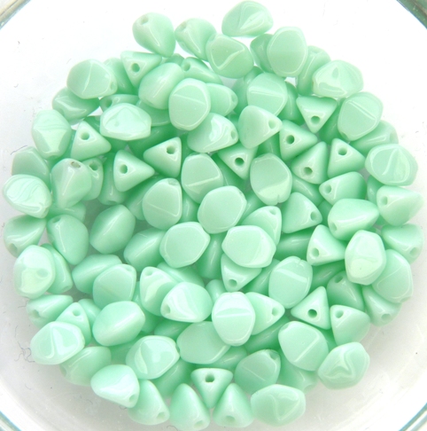 PI-63100 Opaque Mint Pinch Beads 10 gram-0 PI-63100 Opaque Mint Pinch Beads 10 gram-0