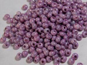 5-0-PD-03050-14494 Snow White Pink Luster Preciosa 5/0 drops 10 gram-9165