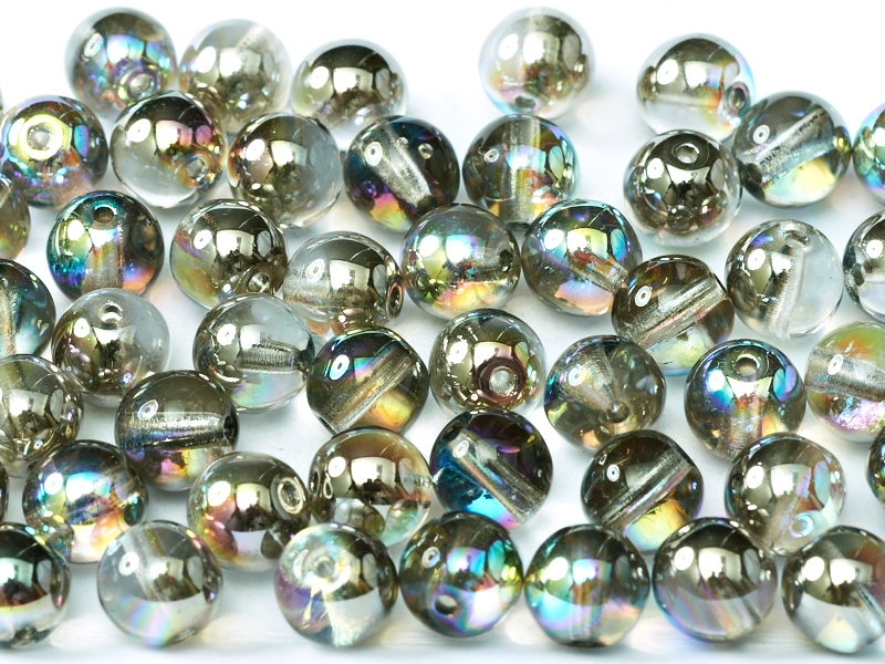 04-R-00030-98537 Crystal Graphite Rainbow Round 4 mm. 100 Pc.-0 04-R-00030-98537 Crystal Graphite Rainbow Round 4 mm. 100 Pc.-0