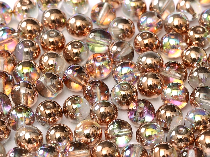 04-R-00030-98533 Crystal Copper Rainbow Round 4 mm. 100 Pc.-0