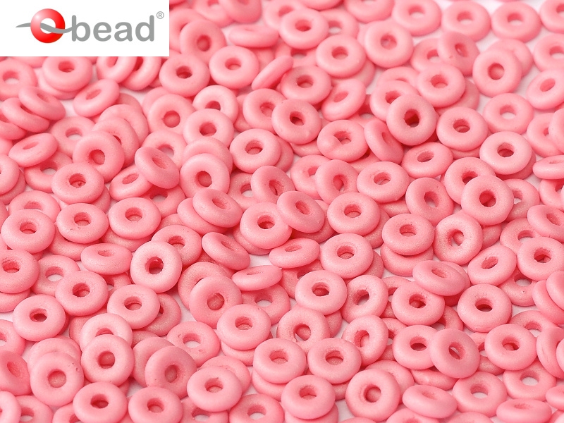 O-02010-29560 Opaque Silk Mat Rose O bead ® 5 gram-0 O-02010-29560 Opaque Silk Mat Rose O bead ® 5 gram-0