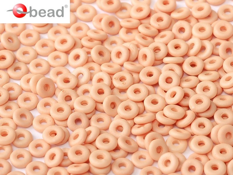 O-02010-29563 Opaque Silk Mat Light Peach O bead ® 5 gram-0