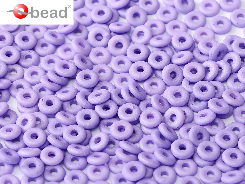 O-02010-29570 Opaque Silk Mat Violet O bead ® 5 gram-0
