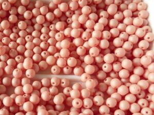 04-R-02010-29563 Saturated Peach Round 4 mm. 100 Pc.-0