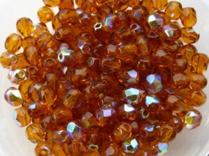 0030204 Dark Topaz AB facet 4 mm. 50 Pc.-0