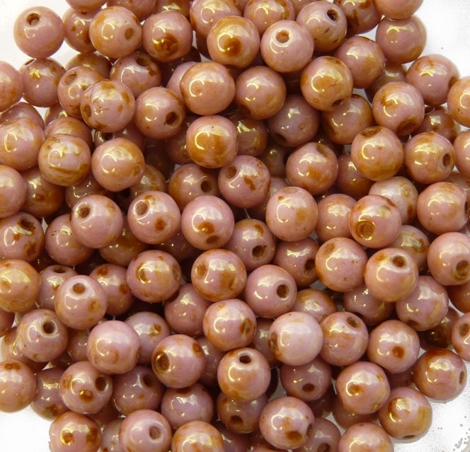 04-R-02010-65491 Alabaster Roman Rose round 100 Pc..-11874