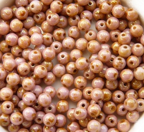 04-R-02010-65491 Alabaster Roman Rose round 100 Pc..-11872