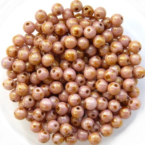 04-R-02010-65491 Alabaster Roman Rose round 100 Pc..-0