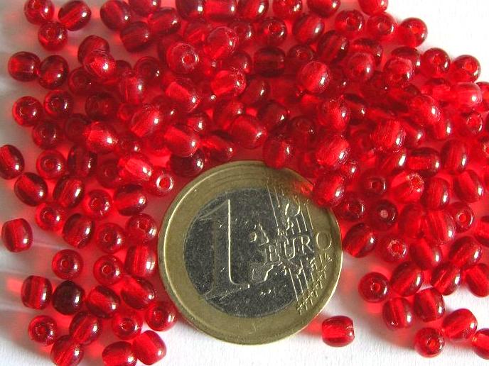 04-R-90080 Siam Red, Round 4 mm. 100 Pc.-9663