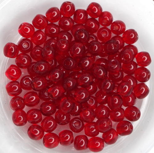 04-R-90080 Siam Red, Round 4 mm. 100 Pc.-0 04-R-90080 Siam Red, Round 4 mm. 100 Pc.-0