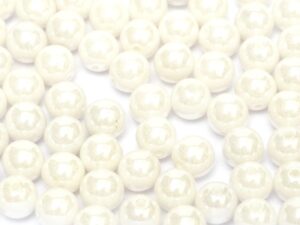 06-R-03000-14400 Chalk White Luster Round 6 mm. 50 Pc.-9719