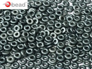 O-02010-25037 Pastel Dark Grey O bead ® 5 gram-0