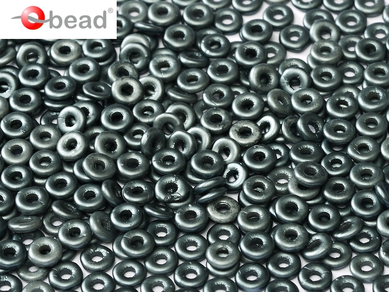 O-02010-25037 Pastel Dark Grey O bead ® 5 gram-0 O-02010-25037 Pastel Dark Grey O bead ® 5 gram-0