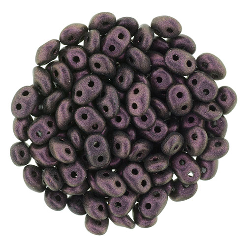 SD-23980-94106 Superduo Metallic Mat Dark Amethyst 10 gram.-0 SD-23980-94106 Superduo Metallic Mat Dark Amethyst 10 gram.-0