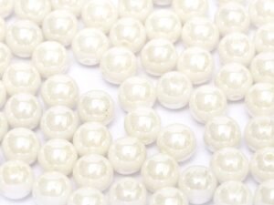 0140007 Chalk White Luster 8 mm. 18 Pc.-9712