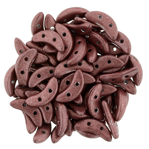 CMCR-77034CR CzechMates Crescent Saturated Metallic Copper Pink 5 gram.-0 CMCR-77034CR CzechMates Crescent Saturated Metallic Copper Pink 5 gram.-0