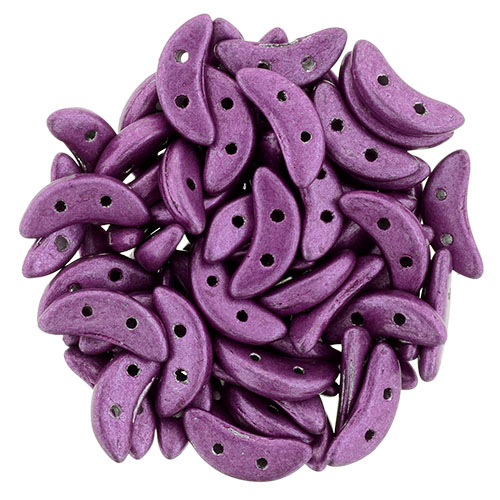 CMCR-77036CR CzechMates Crescent Saturated Metallic Steel Pink 5 gram.-0 CMCR-77036CR CzechMates Crescent Saturated Metallic Steel Pink 5 gram.-0