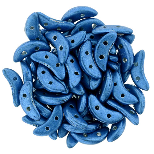 CMCR-77040CR CzechMates Crescent Saturated Metallic Blue 5 gram.-0 CMCR-77040CR CzechMates Crescent Saturated Metallic Blue 5 gram.-0