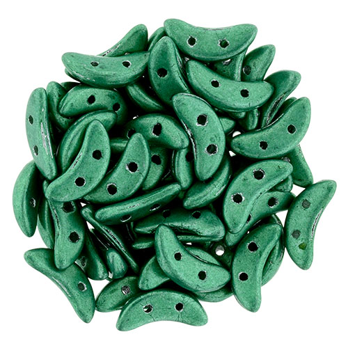 CMCR-77044CR CzechMates Crescent Saturated Metallic Emerald Green 5 gram.-0 CMCR-77044CR CzechMates Crescent Saturated Metallic Emerald Green 5 gram.-0