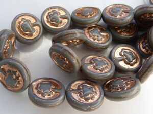 0020042 Opaque Grey, Copper decor, Live Tree 10 Pc.-10151