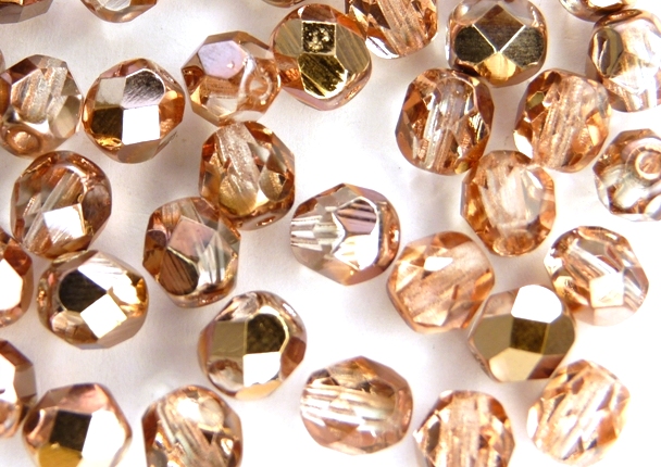 0070311 Crystal met Capri Gold facet 8 mm. 15 stuks-0