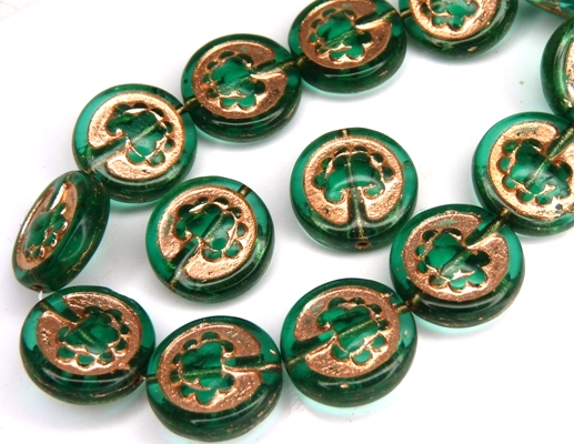 0100122 Emerald Green, Copper decor, Live Tree 10 Pc.-0